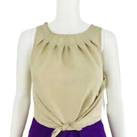 Richard Chai Dress Faux Wrap Purple Ivory Target Collab NWT - Picture 5 of 9